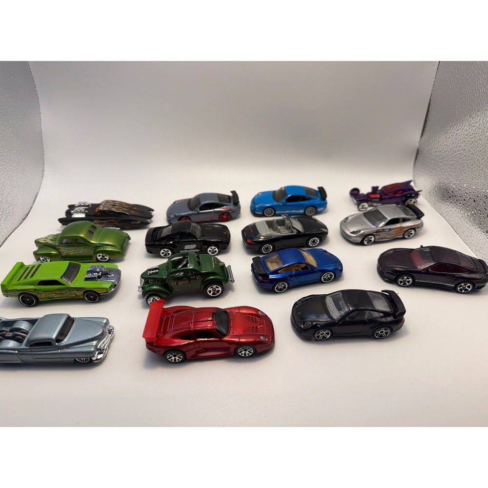 Hot Wheels Matchbox Diecast Car Lot 14pc Porsche 911 GT3 959 Willys Hot Rods